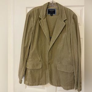 American Eagle Outfitters , 100% cotton corduroy style Blazer jacket,  XL, Khaki
